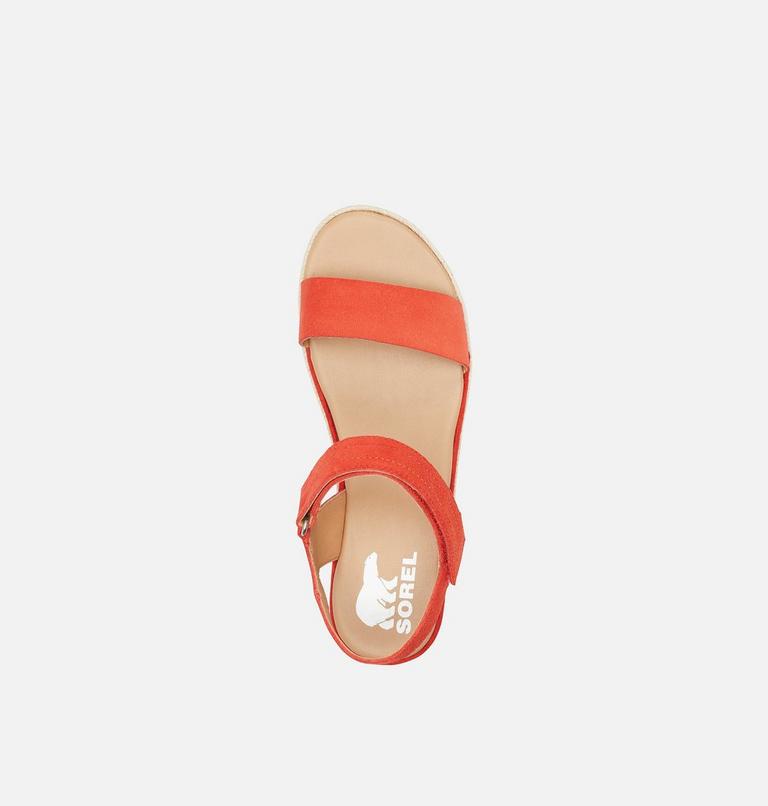 Women's Cameron Flatform Sandal, Color: Signal Red, image 5