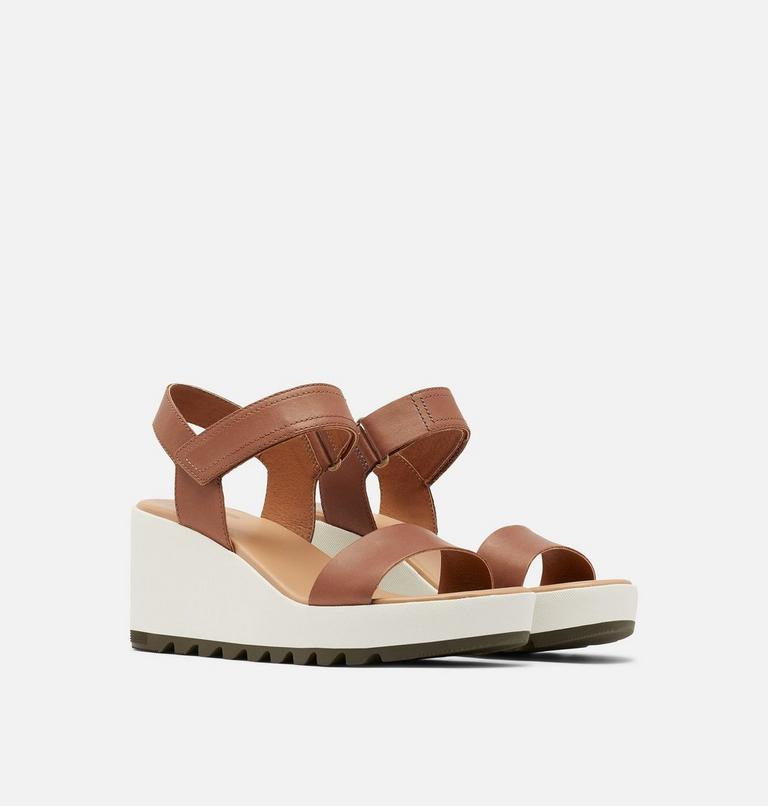 Women's Cameron Wedge Leather Sandal, Color: Velvet Tan, image 2