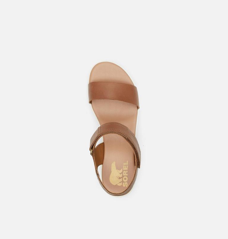 Women's Cameron Wedge Leather Sandal, Color: Velvet Tan, image 5