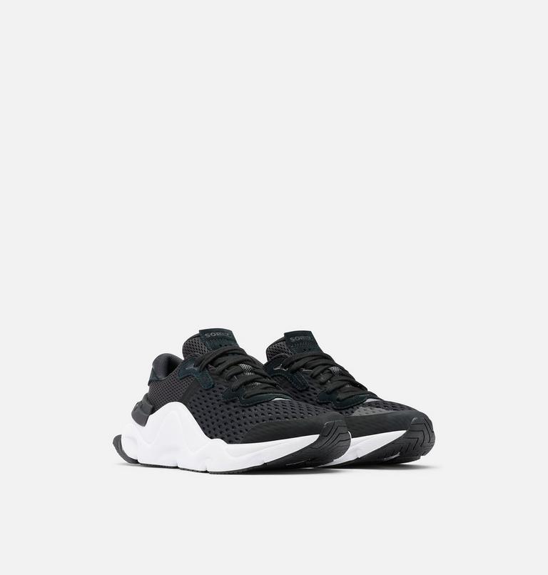 Women's Kinetic RNEGD Lace Sneaker, Color: Black, White, image 2