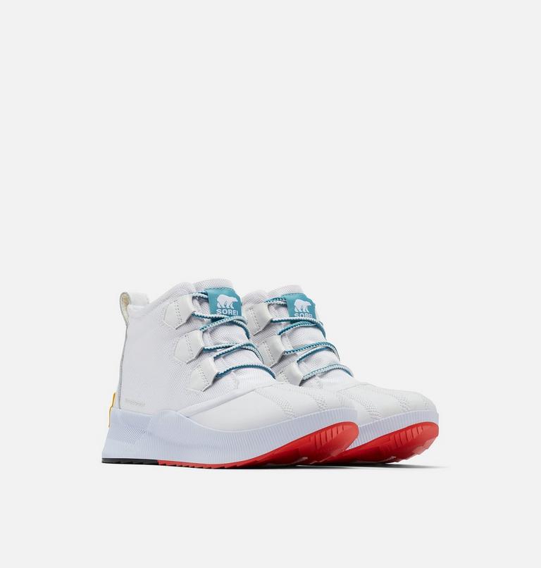 OUT N ABOUT III Classic Women's Waterproof Boot, Color: White, Cyber Yellow, image 2