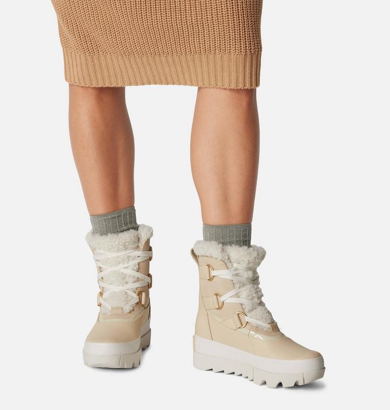 Women's Joan of Arctic Next Lite Shearling Winter Boot, Color: Bleached Ceramic, Sea Salt, image 7
