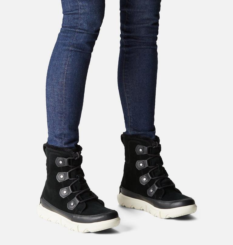 Women's SOREL Explorer II Joan Winter Boot, Color: Black, Fawn, image 7