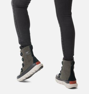 Women's SOREL Explorer II Joan Winter Boot, Color: Jet, Vapor, image 8