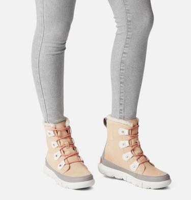 Women's SOREL Explorer II Joan Winter Boot, Color: Nova Sand, Sea Salt, image 4