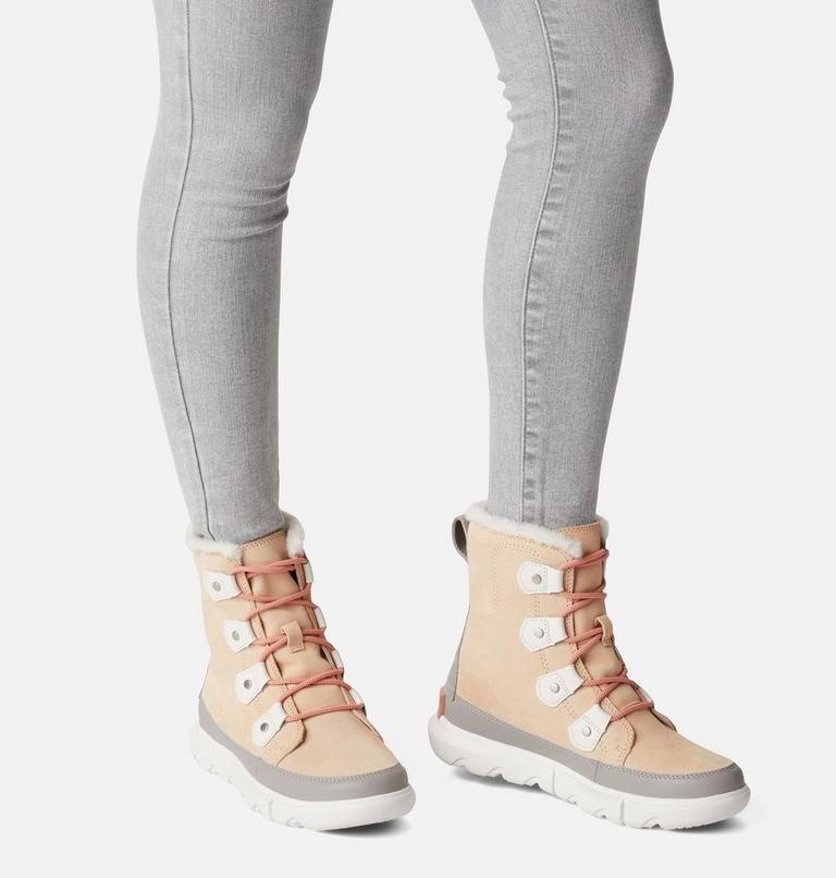 Women's SOREL Explorer II Joan Winter Boot, Color: Nova Sand, Sea Salt, image 8