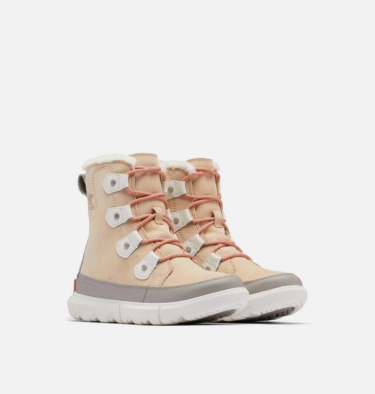 Women's SOREL Explorer II Joan Winter Boot, Color: Nova Sand, Sea Salt, image 2