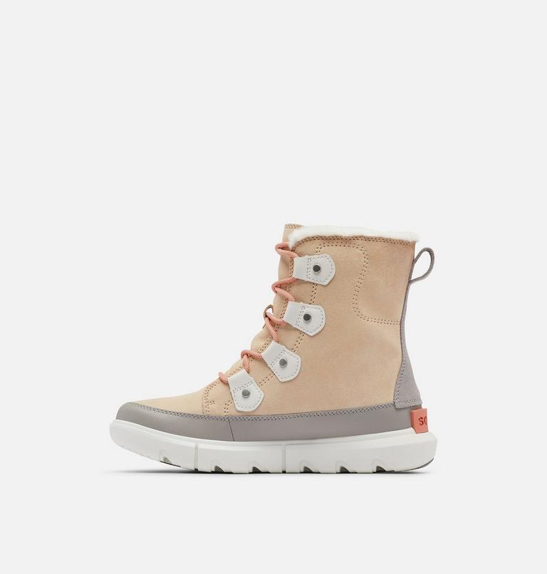 Women's SOREL Explorer II Joan Winter Boot, Color: Nova Sand, Sea Salt, image 4