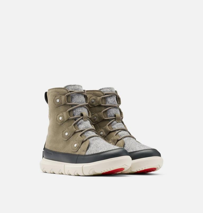 SOREL EXPLORER II JOAN FELT WP | 365 | 6.5, Color: Sage, Fawn, image 2