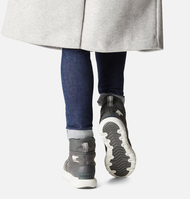 Women's SOREL Explorer II Carnival Sport Sneaker Boot, Color: Quarry, Sea Salt, image 7