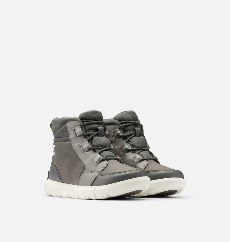 Women's SOREL Explorer II Carnival Sport Sneaker Boot, Color: Quarry, Sea Salt, image 2