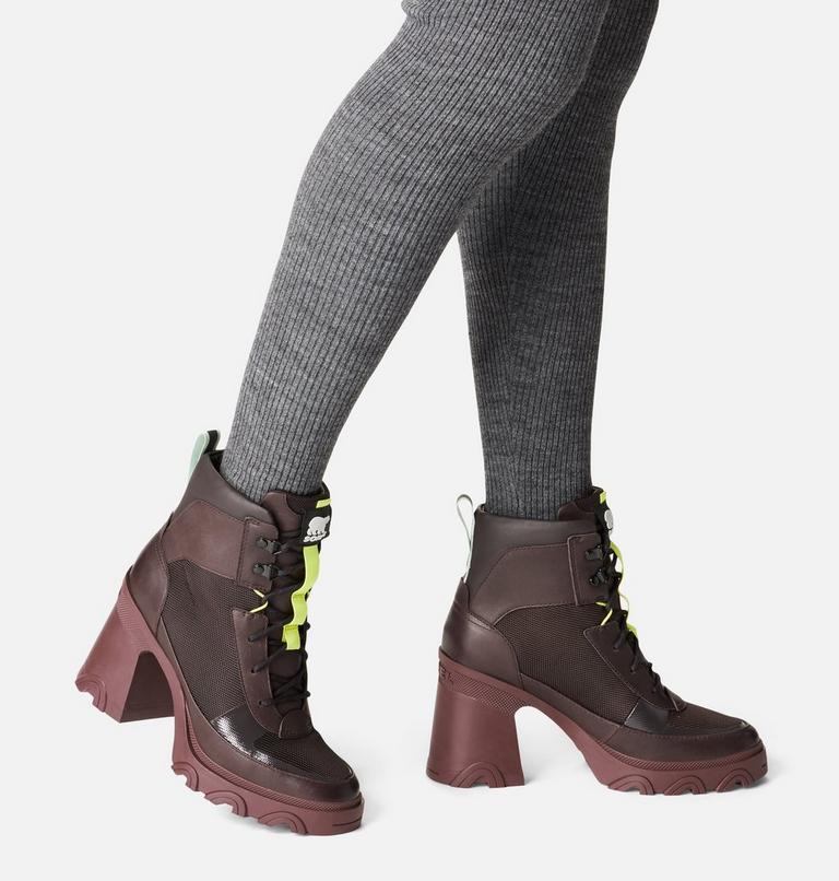 Women's Brex Heel Lace Bootie, Color: New Cinder, Sea Sprite, image 8