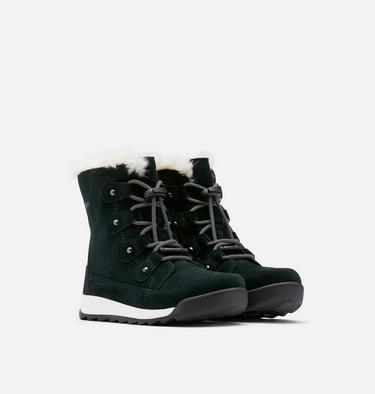 Kids' Whitney II Joan Lace Winter Boot, Color: Black, Fawn, image 2