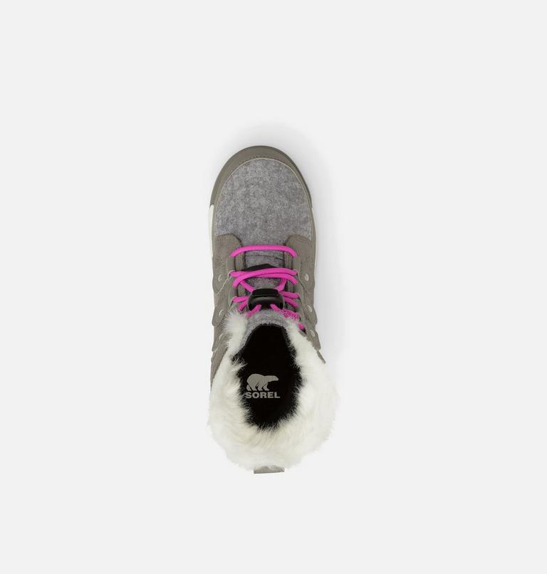 Kids' Whitney II Joan Lace Winter Boot, Color: Quarry, Bright Lavender, image 5