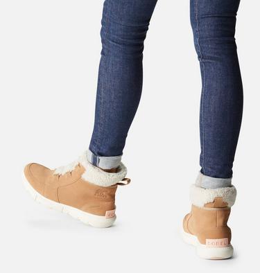 Women's Sorel Explorer II Carnival Cozy Shearling Boot, Color: Canoe, Sea Salt, image 4