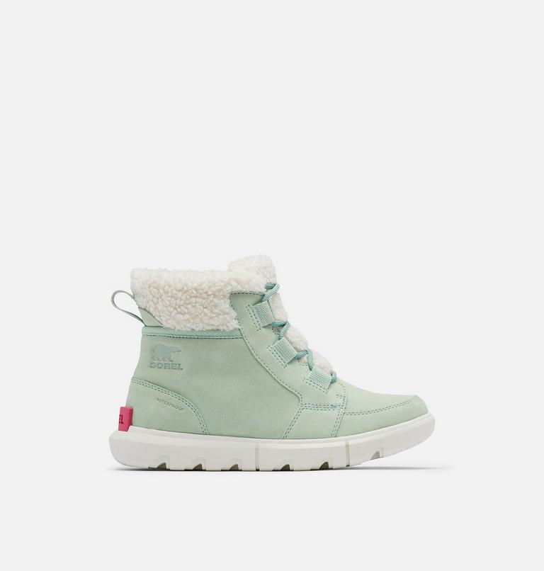 Women's Sorel Explorer II Carnival Cozy Shearling Boot, Color: Sea Sprite, Sea Salt, image 1