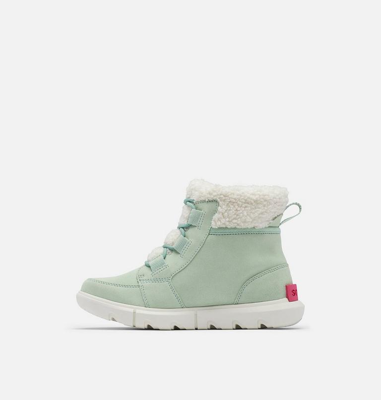 Women's Sorel Explorer II Carnival Cozy Shearling Boot, Color: Sea Sprite, Sea Salt, image 4