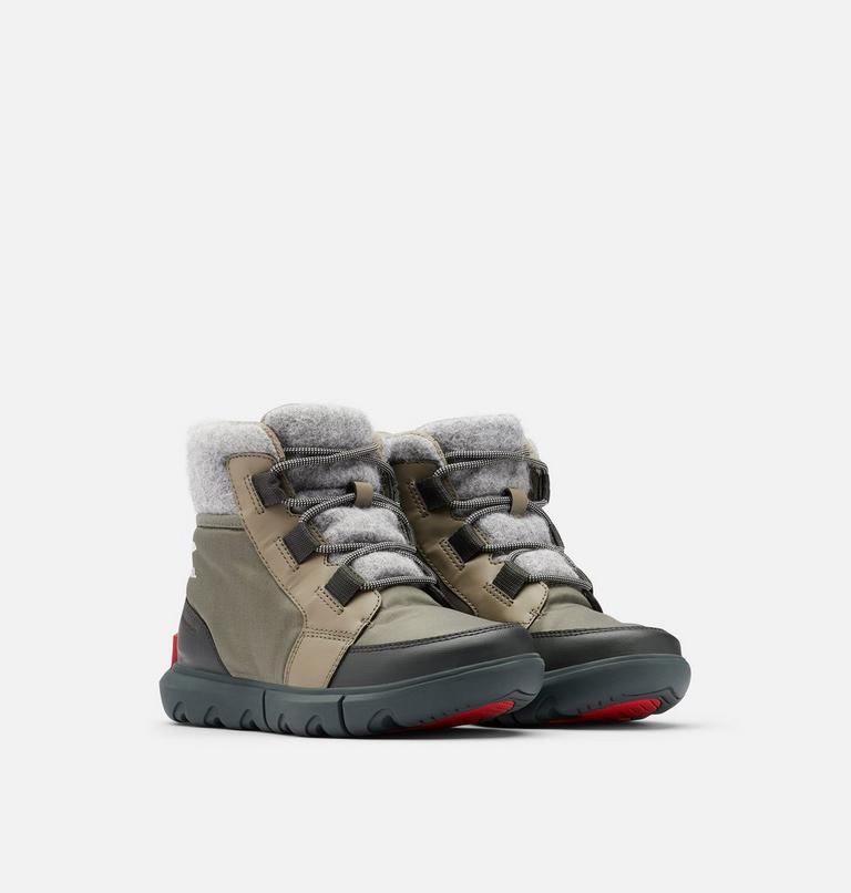 Women's Sorel Explorer II Carnival Felt Boot, Color: Sage, Dark Stone, image 2