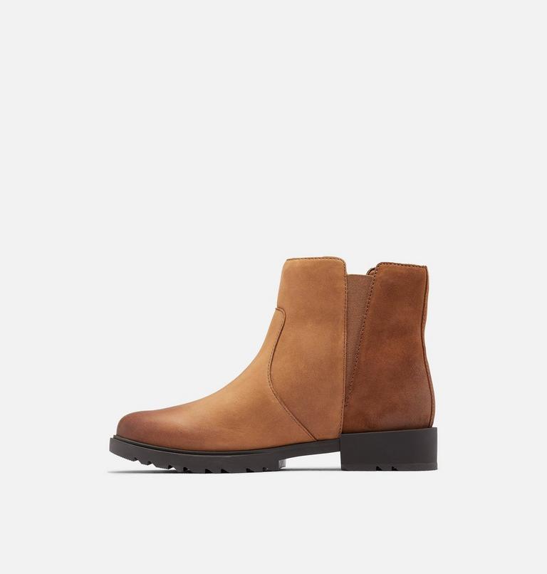 Women's Emelie II Zip Waterproof Ankle Boot, Color: Taffy Leather, Black, image 4