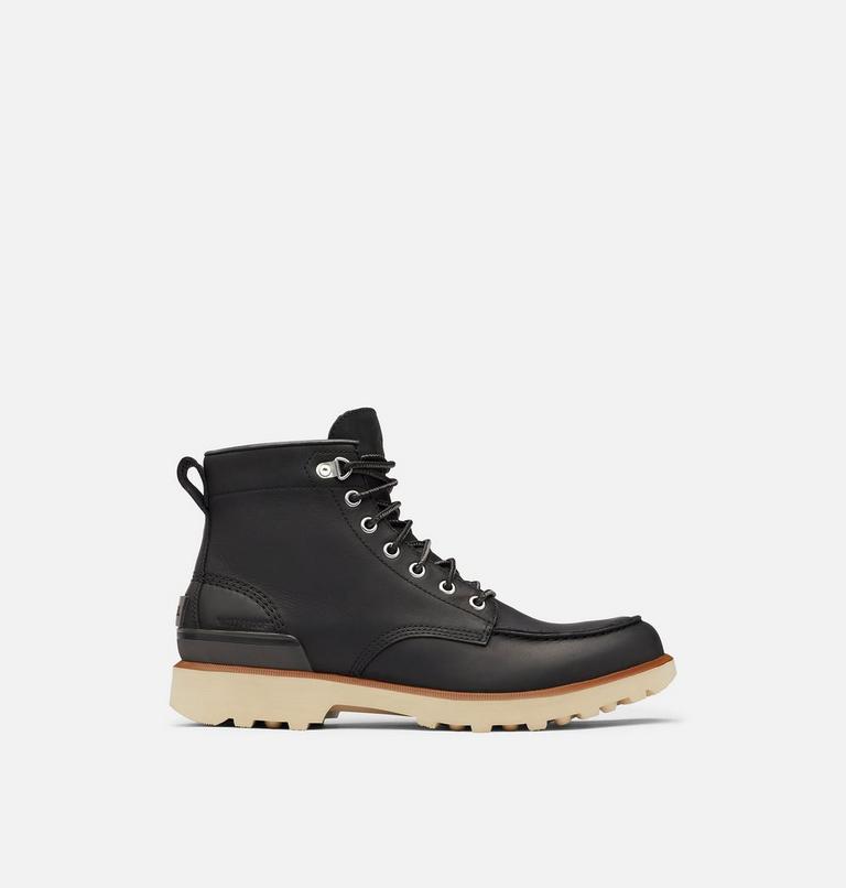 Men's Caribou Moc Boot, Color: Black, Oatmeal, image 1
