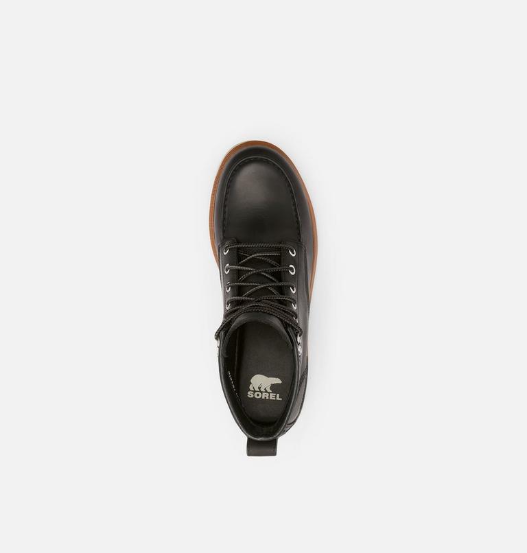 Men's Caribou Moc Boot, Color: Black, Oatmeal, image 5