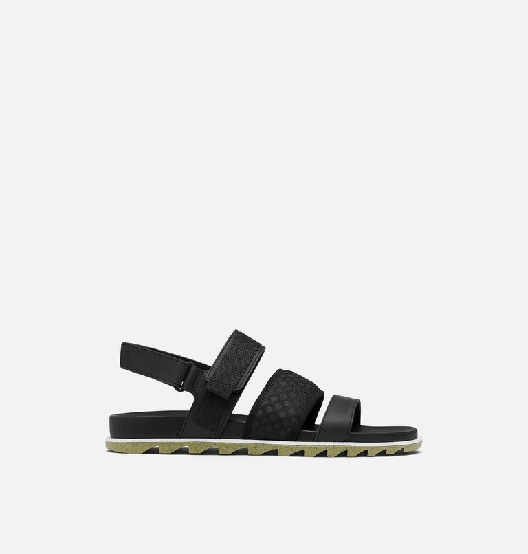Women's Roaming Decon Slingback Flat Sandal, Color: Black, Olive Shade, image 1