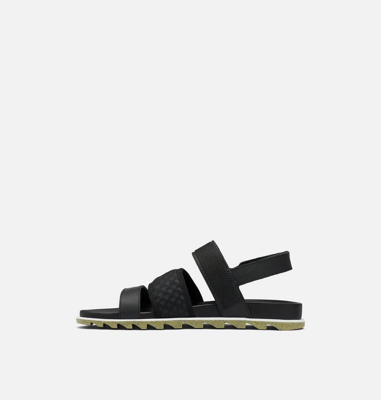 Women's Roaming Decon Slingback Flat Sandal, Color: Black, Olive Shade, image 4