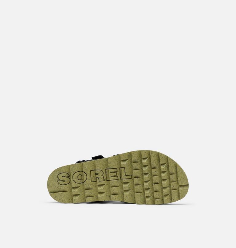 Women's Roaming Decon Slingback Flat Sandal, Color: Black, Olive Shade, image 6