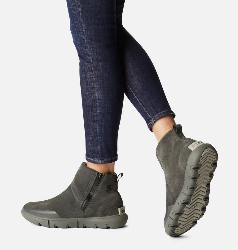 Women's SOREL Explorer II Waterproof Ankle Boot, Color: Quarry, Grill, image 7