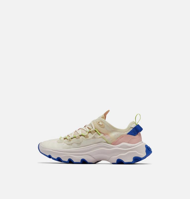Women's Kinetic Breakthru Tech Lace Sneaker, Color: Chalk, Cobalt Blue, image 4