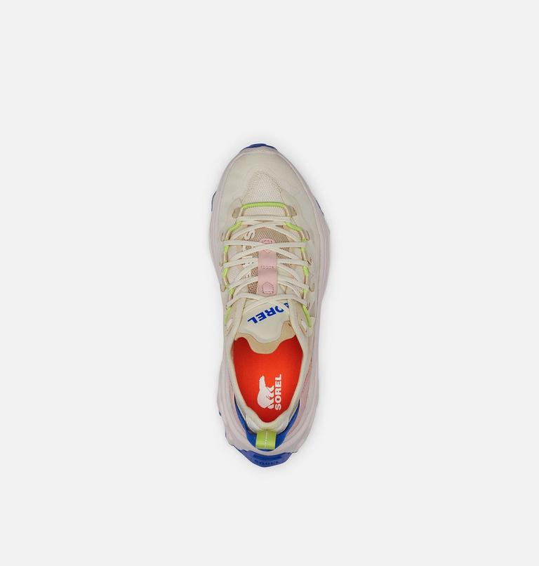 Women's Kinetic Breakthru Tech Lace Sneaker, Color: Chalk, Cobalt Blue, image 5