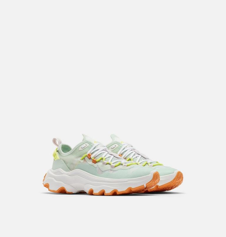 Women's Kinetic Breakthru Tech Lace Sneaker, Color: Tea Light, Sea Salt, image 2