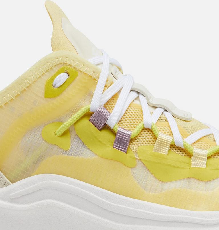 Women's Kinetic Breakthru Tech Lace Sneaker, Color: Tranquil Yellow, Chalk, image 7