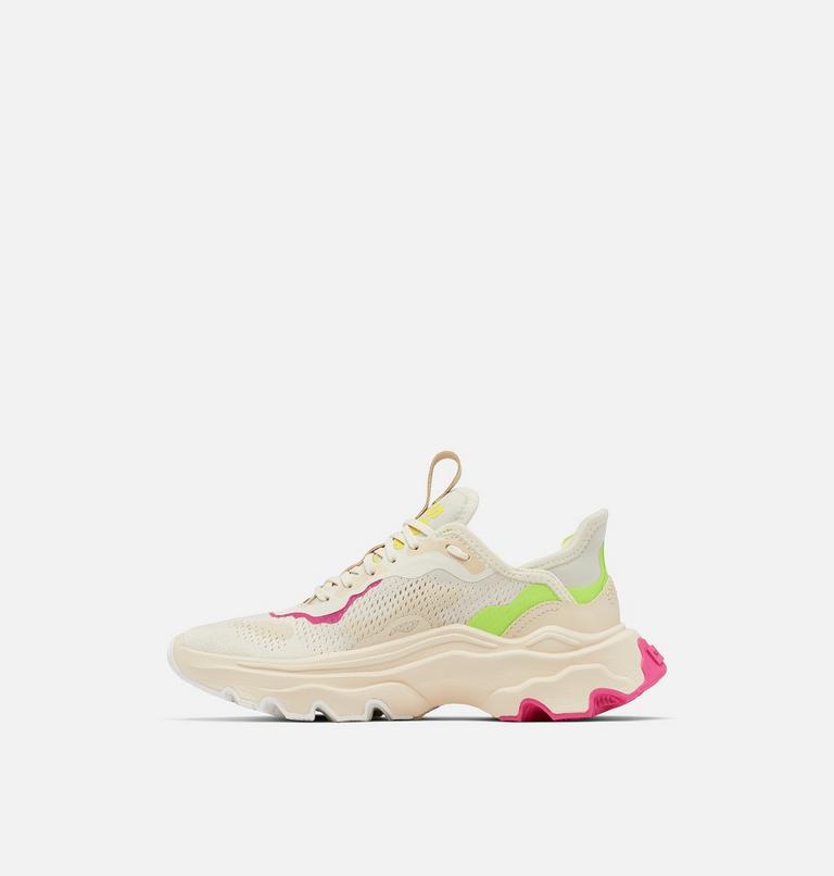 Women's Kinetic Breakthru Day Lace Sneaker, Color: Chalk, Fuchsia Fizz, image 4