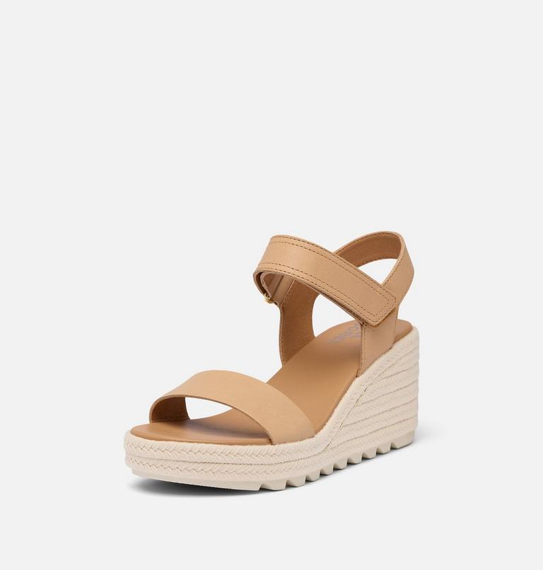 CAMERON WEDGE SANDAL | 246 | 12, Color: Honest Beige, Chalk, image 8