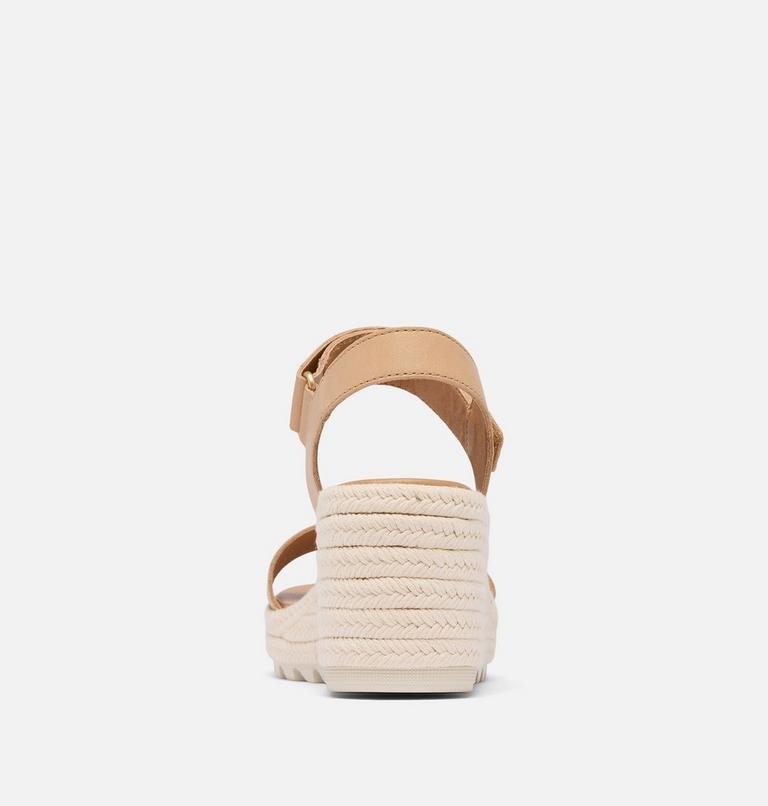 CAMERON WEDGE SANDAL | 246 | 12, Color: Honest Beige, Chalk, image 3