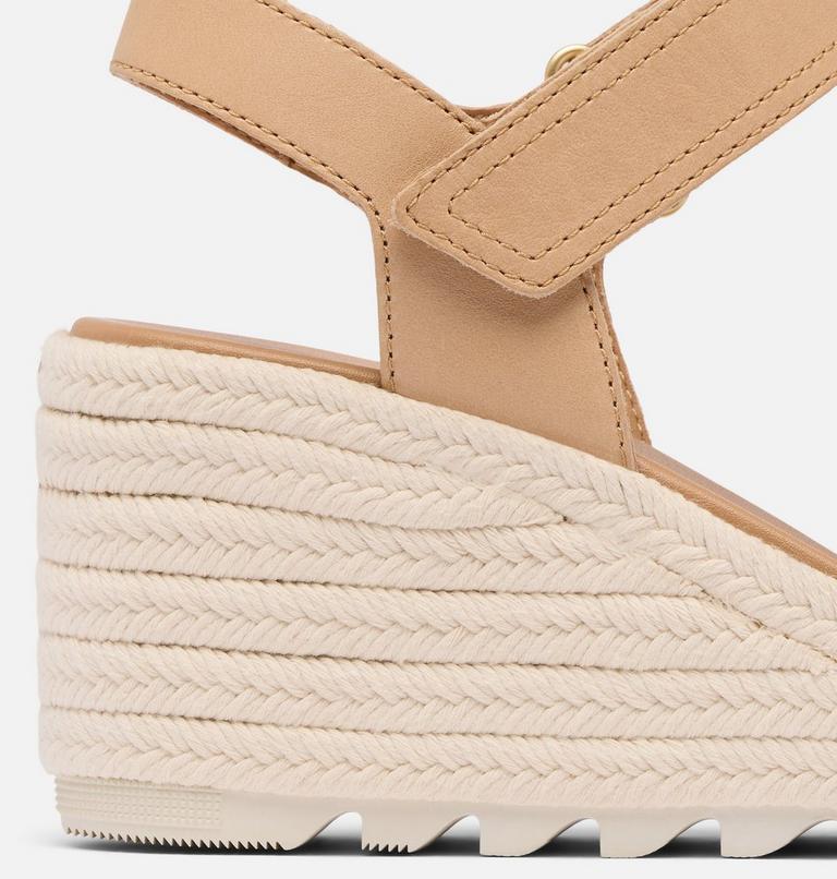 CAMERON WEDGE SANDAL | 246 | 12, Color: Honest Beige, Chalk, image 11