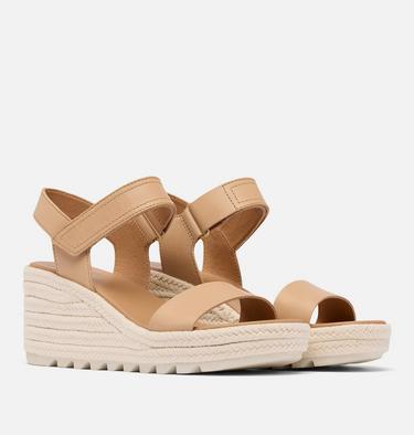 CAMERON Women's Wedge Sandal, Color: Honest Beige, Chalk, image 6