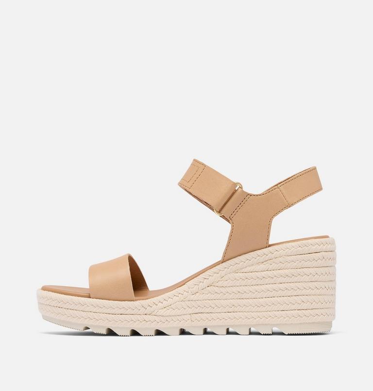 CAMERON WEDGE SANDAL | 246 | 12, Color: Honest Beige, Chalk, image 4