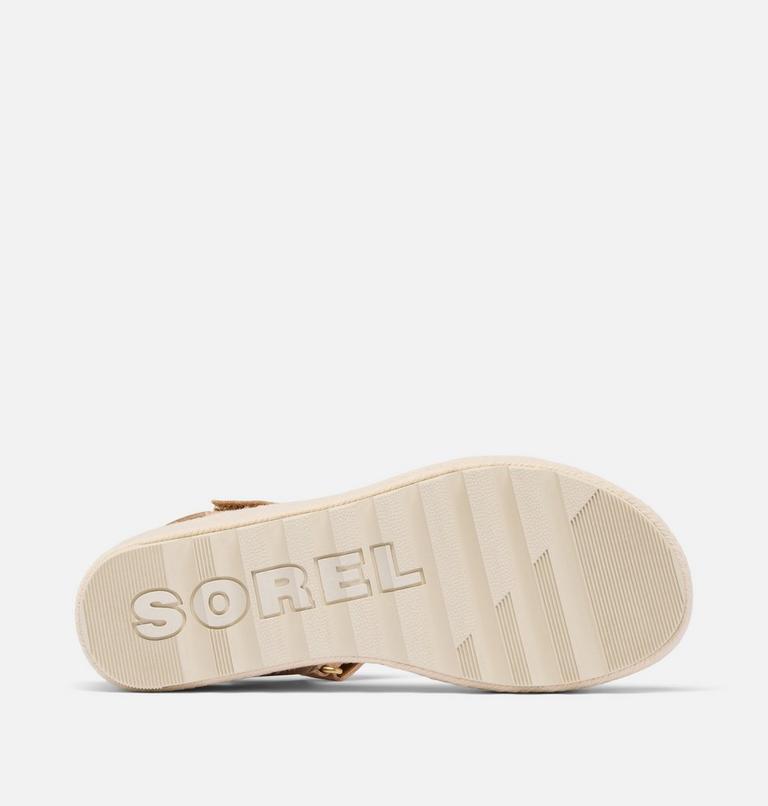 CAMERON WEDGE SANDAL | 246 | 12, Color: Honest Beige, Chalk, image 6