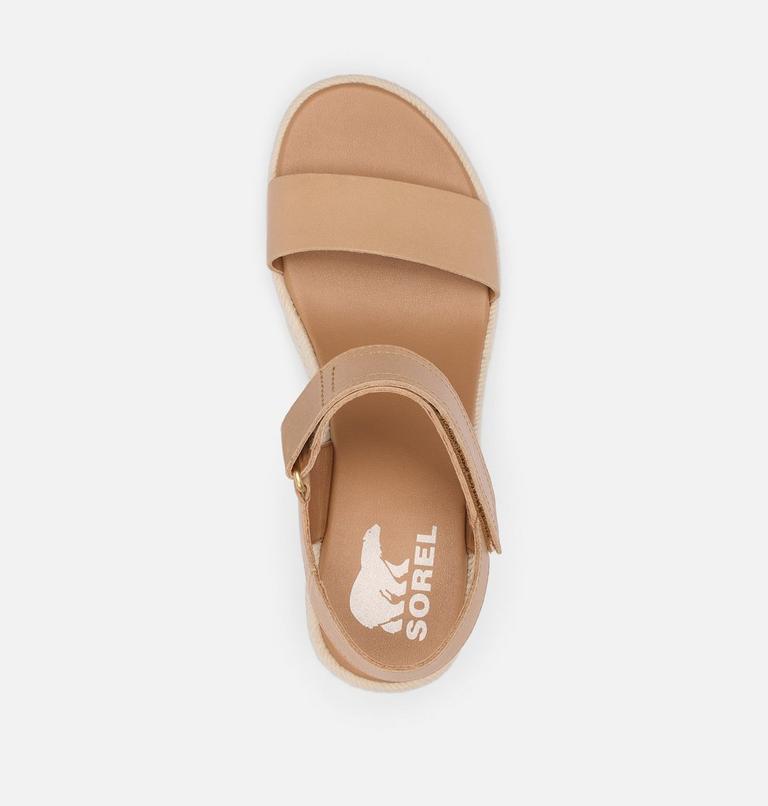 CAMERON WEDGE SANDAL | 246 | 12, Color: Honest Beige, Chalk, image 5