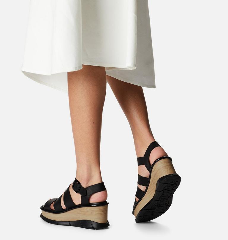 Women's Joanie III Ankle Strap Wedge Sandal, Color: Black, Black, image 7