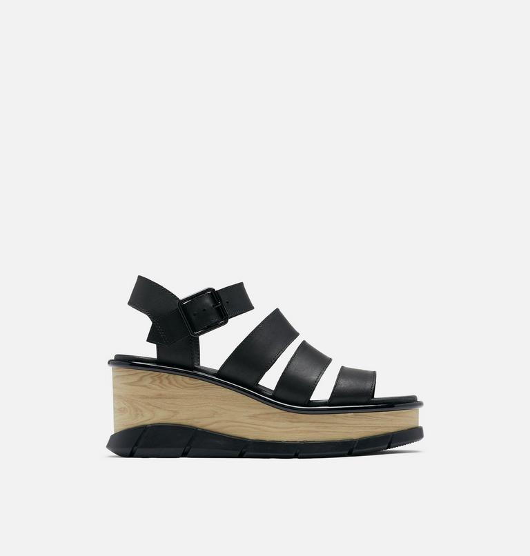 Women's Joanie III Ankle Strap Wedge Sandal, Color: Black, Black, image 1