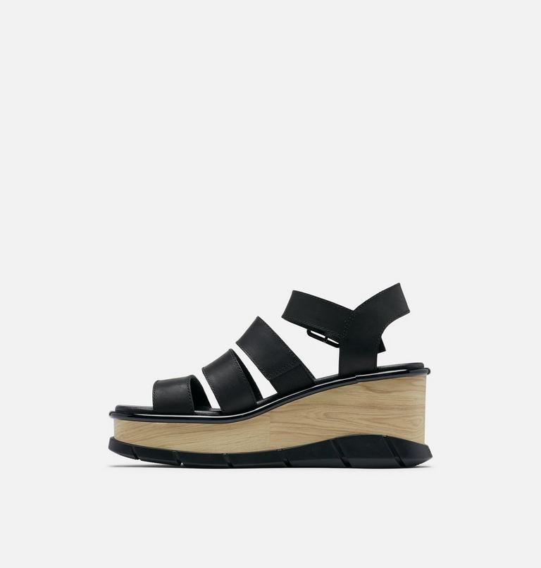 Women's Joanie III Ankle Strap Wedge Sandal, Color: Black, Black, image 4