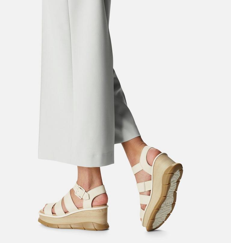 Women's Joanie III Ankle Strap Wedge Sandal, Color: Chalk, Gum 17, image 8