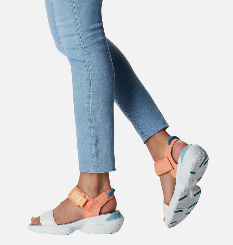 Women's Explorer Blitz Stride Sporty Sandal, Color: Paradiso Peach, Sea Salt, image 8