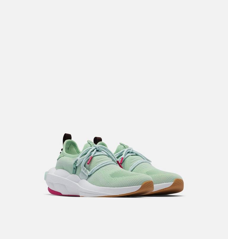 Women's Explorer Defy Low Sneaker, Color: Sea Sprite, White, image 2