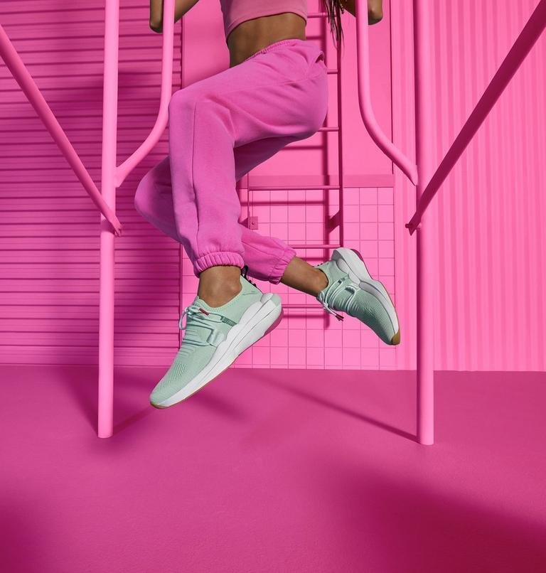 Women's Explorer Defy Low Sneaker, Color: Sea Sprite, White, image 10