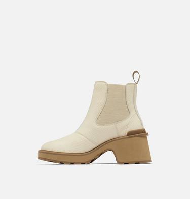 Women's Hi-Line Heel Chelsea Boot, Color: Bleached Ceramic, Caribou Buff, image 4