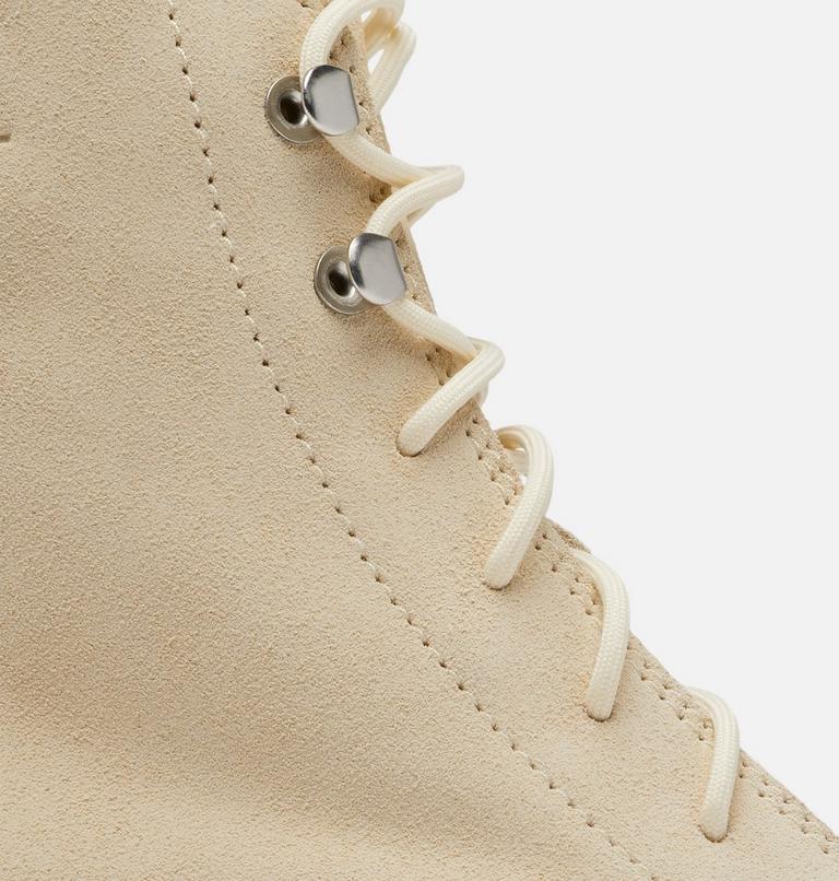 Women's Hi-Line Heel Lace Boot, Color: Bleached Ceramic, Caribou Buff, image 8